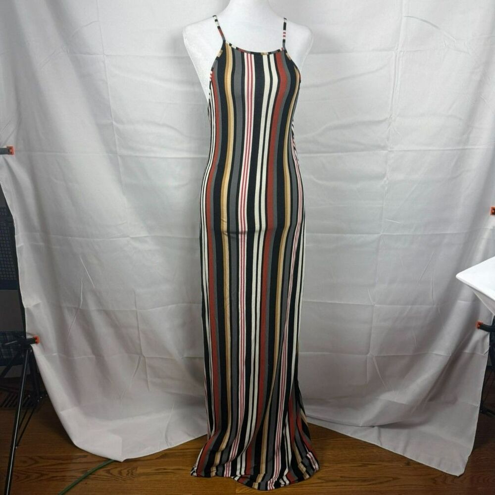 Forever 21 Women's Striped Maxi Dress - M